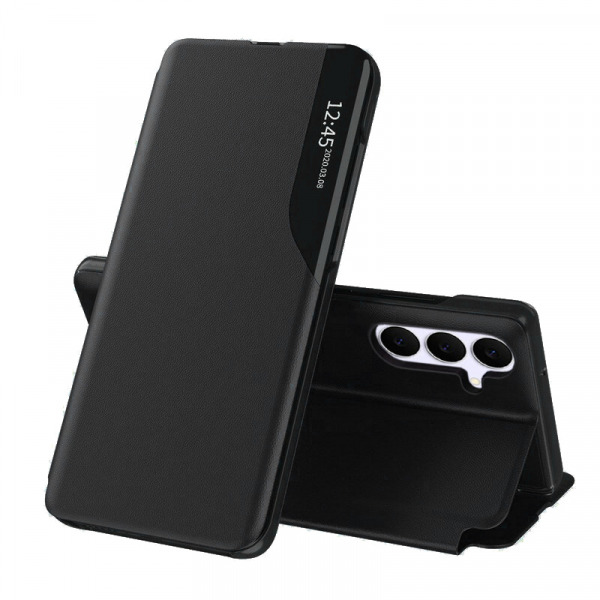 Husa pentru Samsung Galaxy S25 FE, Techsuit, eFold, Neagra