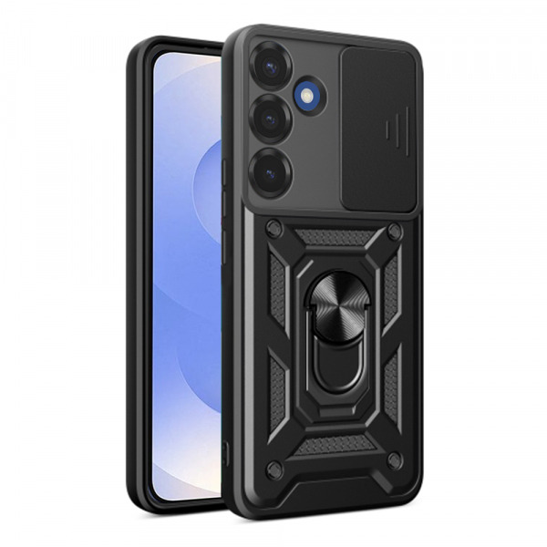 Husa pentru Samsung Galaxy S25 S931, Techsuit, CamShield, Neagra