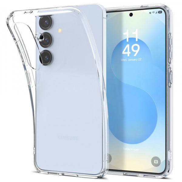 Husa pentru Samsung Galaxy S25+ S936, Spigen, Liquid Crystal, Transparenta ACS08974