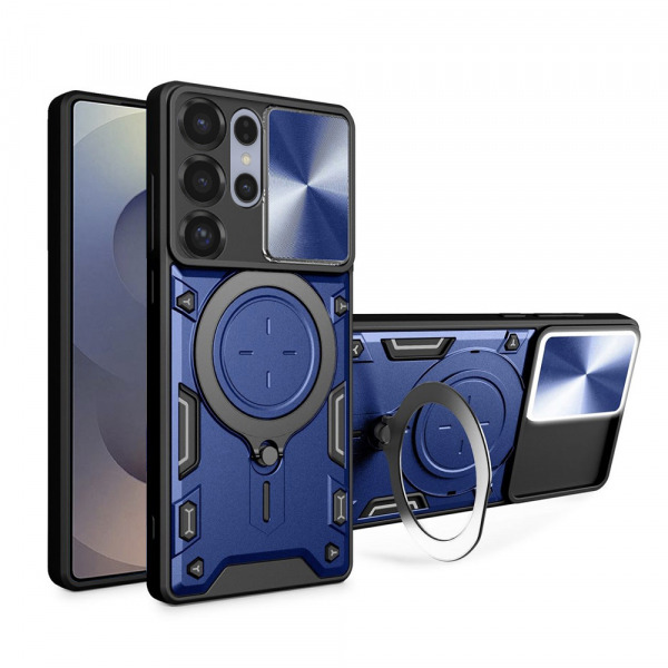 Husa pentru Samsung Galaxy S25 Ultra S938, Techsuit, CamGuard Pro, Albastra