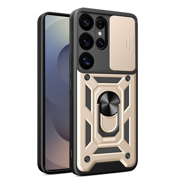 Husa pentru Samsung Galaxy S25 Ultra S938, Techsuit, CamShield, Aurie