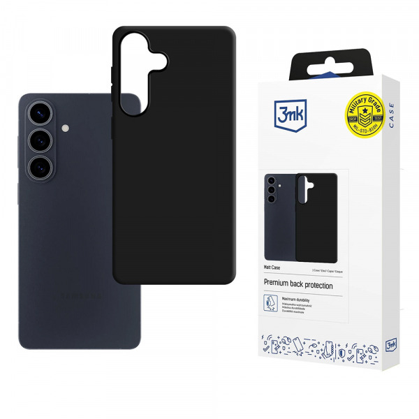 Husa pentru Samsung Galaxy S26 Plus S947, 3MK, Neagra Mata