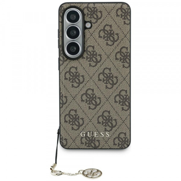 Husa pentru Samsung Galaxy S26 S942, Guess, 4G Classic Logo Charm, Maro