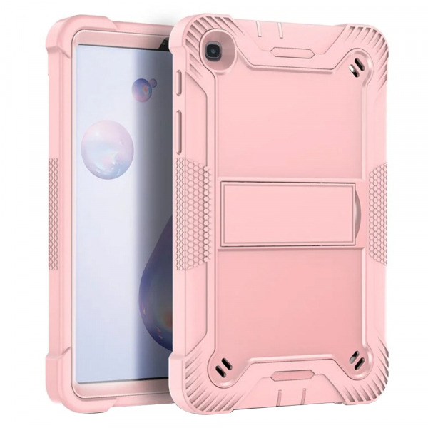 Husa pentru Samsung Galaxy Tab A7 Lite, Techsuit, Rugged TabShell, Roz