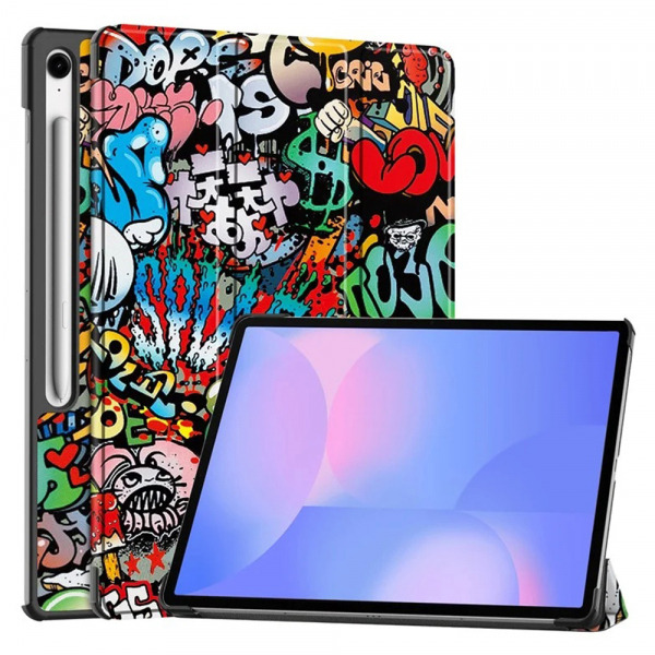 Husa pentru Samsung Galaxy Tab S10 FE+, Techsuit, FoldPro Urban Vibe, Multicolor