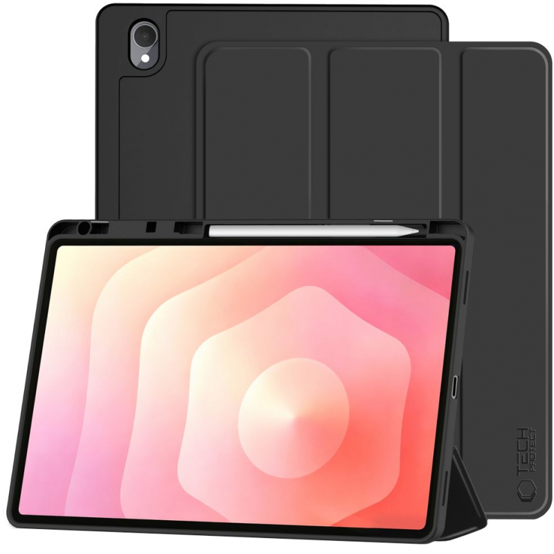 Husa pentru Samsung Galaxy Tab S12 Plus, Tech-Protect, SC PEN, Neagra