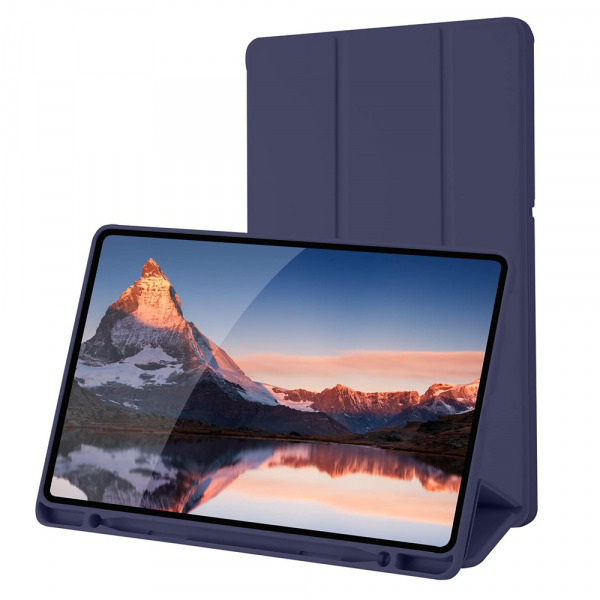Husa pentru Samsung Galaxy Tab S6 Lite (2024) / Tab S6 Lite (2022) / Tab S6 Lite (2020), Techsuit, Flex Trifold, Bleumarin