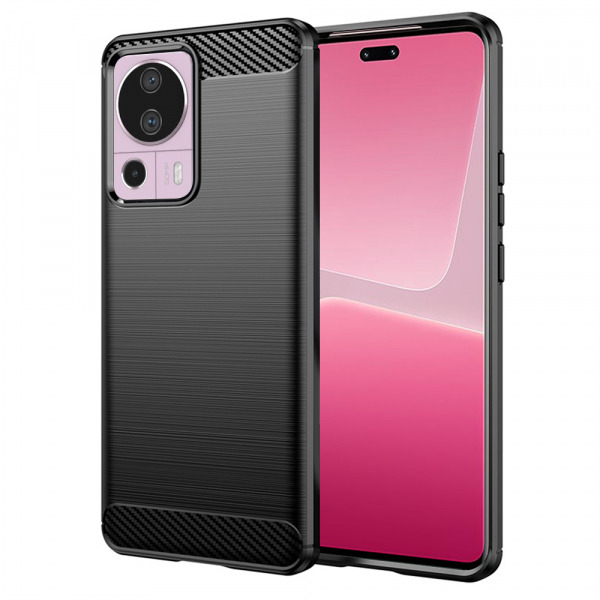 Husa pentru Xiaomi 13 Lite, Techsuit, Carbon, Neagra