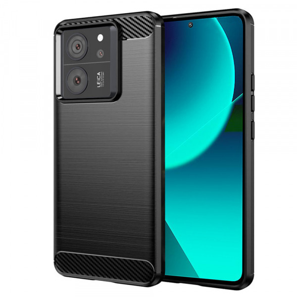 Husa pentru Xiaomi 13T Pro / 13T, Techsuit, Carbon, Neagra