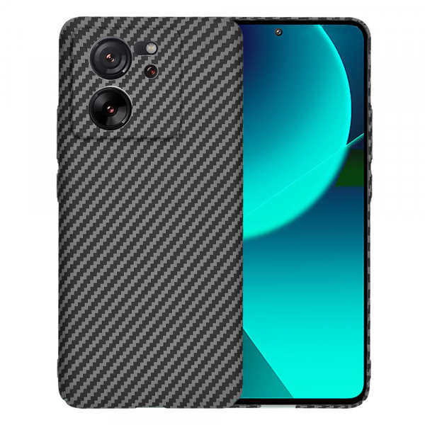 Husa pentru Xiaomi 13T Pro / 13T, Techsuit, Carbonite FiberShell, Neagra