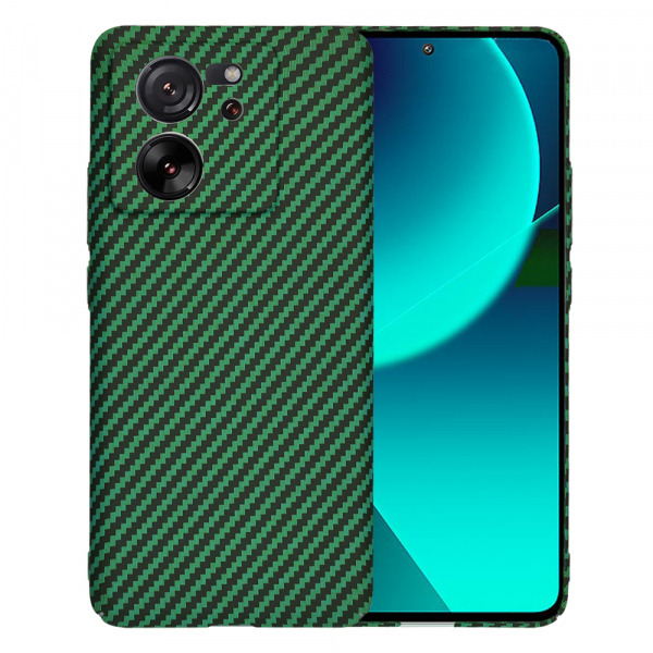 Husa pentru Xiaomi 13T Pro / 13T, Techsuit, Carbonite FiberShell, Verde