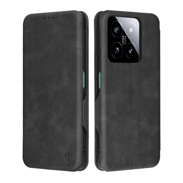 Husa pentru Xiaomi 14, Techsuit, Safe Wallet Plus, Neagra