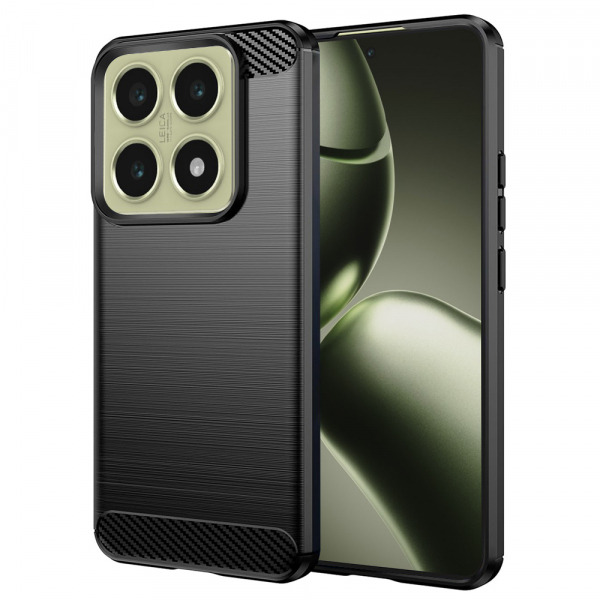 Husa pentru Xiaomi 14T, Techsuit, Carbon, Neagra