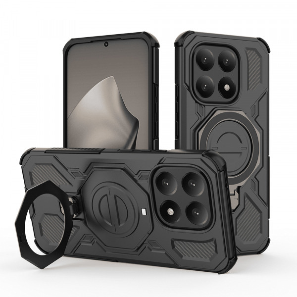 Husa pentru Xiaomi 15T, Techsuit, Carbon Shield Pro, Neagra