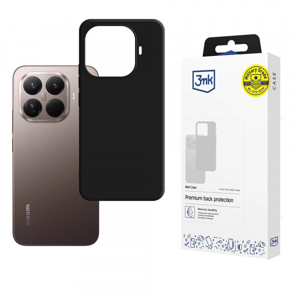 Husa pentru Xiaomi 15T Pro, 3MK, Neagra Mata