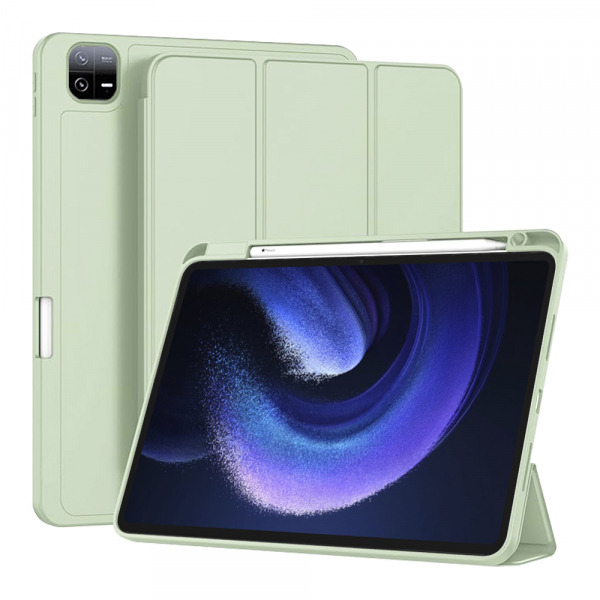 Husa pentru Xiaomi Pad 6 / 6 Pro, Techsuit, Flex Trifold, Verde Matcha