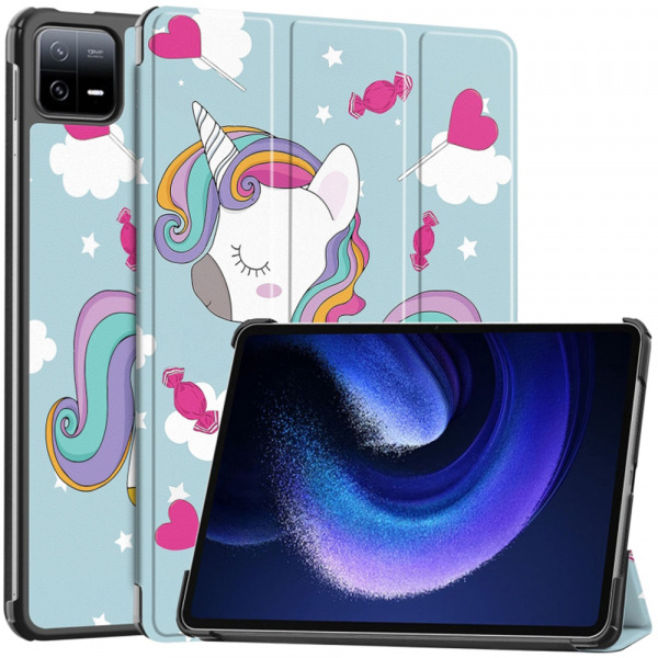 Husa pentru Xiaomi Pad 6 / 6 Pro, Techsuit, FoldPro Unicorn, Multicolor