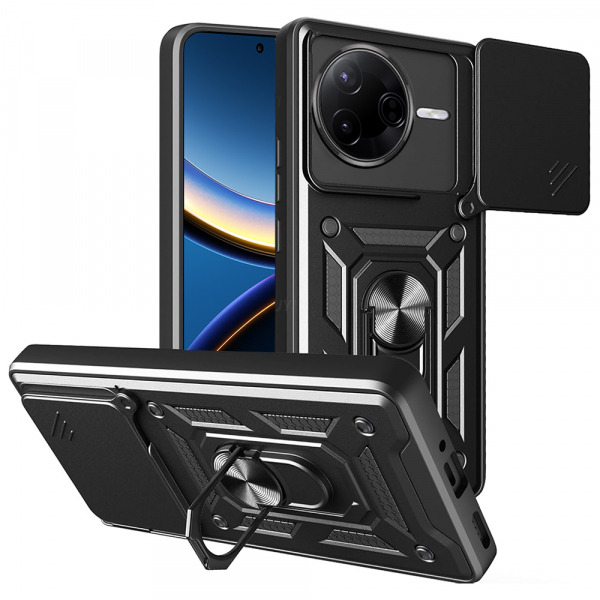 Husa pentru Xiaomi Poco F7 Pro, Techsuit, CamShield, Neagra
