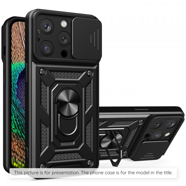 Husa pentru Xiaomi Poco F7, Techsuit, CamShield, Neagra