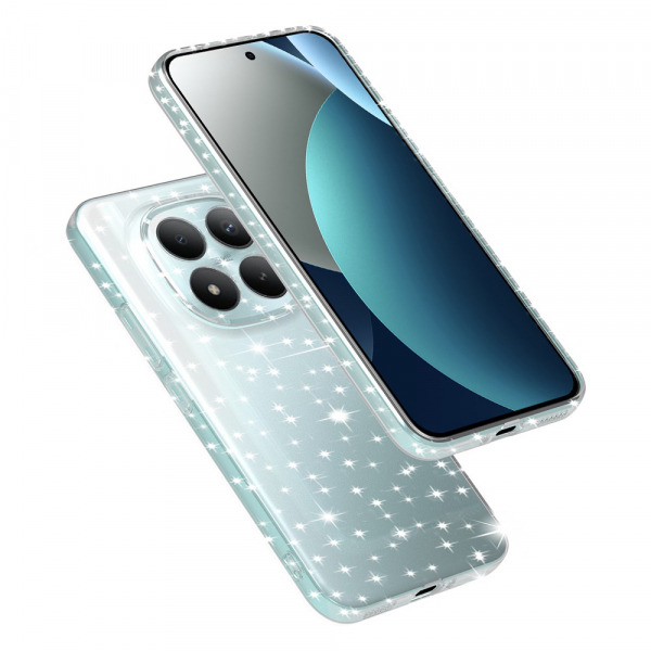 Husa pentru Xiaomi Poco M8 Pro / Redmi Note 15 Pro+ 5G, Techsuit, SparkleSkin, Transparenta