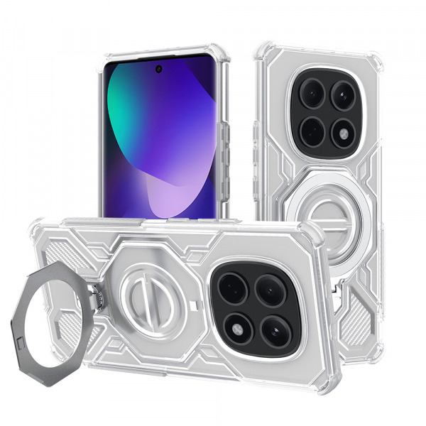 Husa pentru Xiaomi Poco M8 / Redmi Note 15 5G, Techsuit, Carbon Shield Pro, Alba