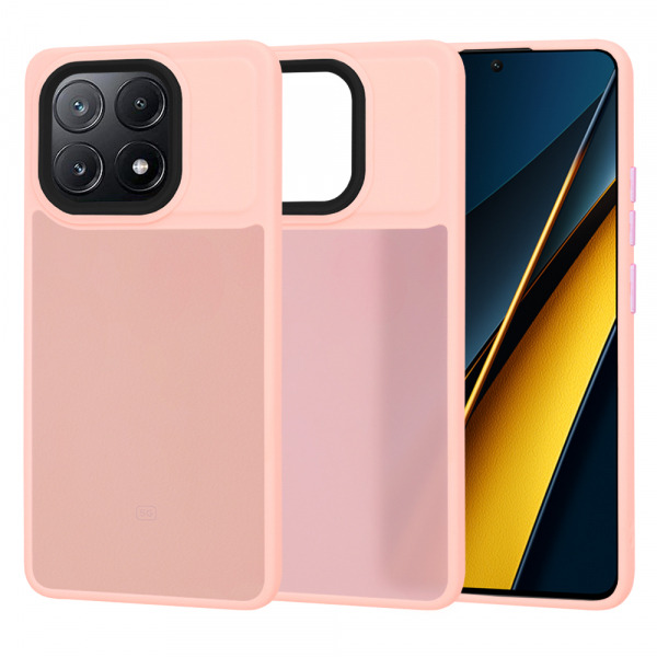 Husa pentru Xiaomi Poco X6 Pro, Techsuit, HaloFrost, Roz