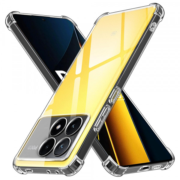 Husa pentru Xiaomi Poco X6 Pro, Techsuit, Shockproof Clear, Transparenta