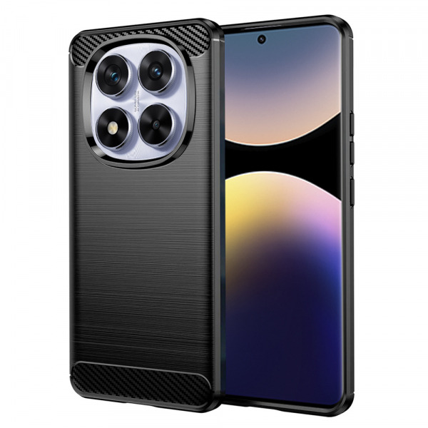 Husa pentru Xiaomi Poco X7 / Note 14 Pro 5G, Techsuit, Carbon, Neagra