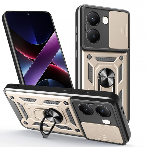 Husa pentru Xiaomi Poco X7 Pro, Techsuit, CamShield, Aurie