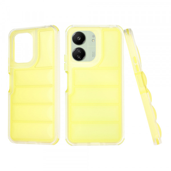 Husa pentru Xiaomi Redmi 13C 5G / 13C / Poco C65, Techsuit, Wave Shield, Galbena