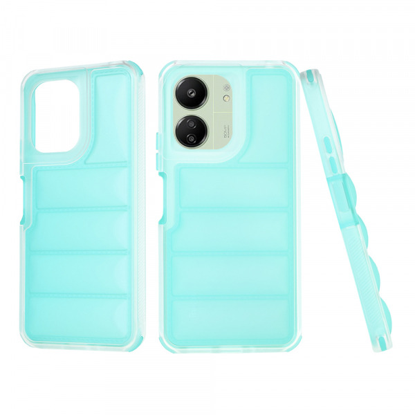 Husa pentru Xiaomi Redmi 13C 5G / 13C / Poco C65, Techsuit, Wave Shield, Turcoaz