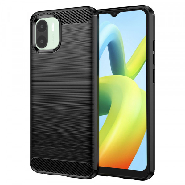 Husa pentru Xiaomi Redmi A2 / A1, Techsuit, Carbon, Neagra