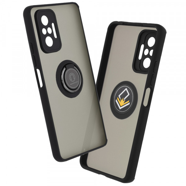 Husa pentru Xiaomi Redmi Note 10 Pro Max / Note 10 Pro, Techsuit, Glinth, Neagra