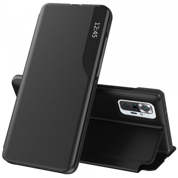 Husa pentru Xiaomi Redmi Note 10 Pro Max / Note 10 Pro, Techsuit, eFold, Neagra