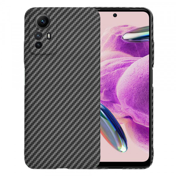Husa pentru Xiaomi Redmi Note 12S, Techsuit, Carbonite FiberShell, Neagra