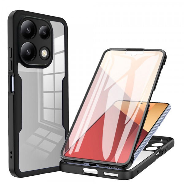 Husa pentru Xiaomi Redmi Note 13 4G, Techsuit, ColorVerse 360, Neagra