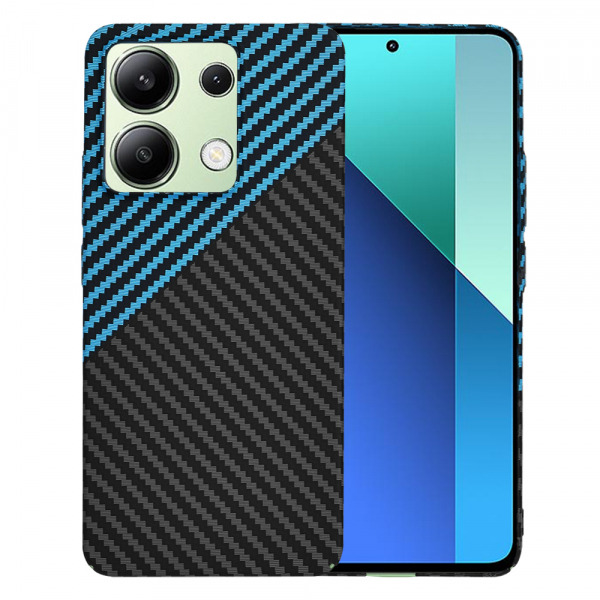 Husa pentru Xiaomi Redmi Note 13 4G, Techsuit, Carbonite FiberShell, Neagra Bleu