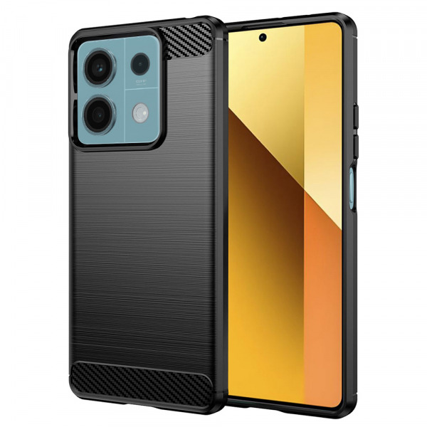 Husa pentru Xiaomi Redmi Note 13 5G, Techsuit, Carbon, Neagra