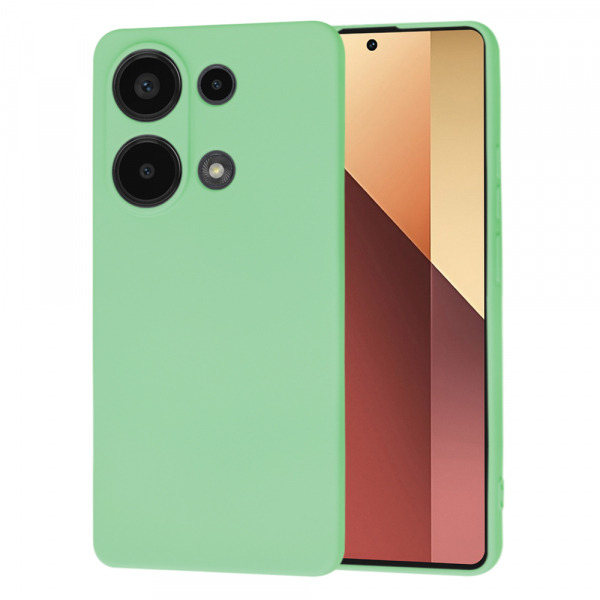 Husa pentru Xiaomi Redmi Note 13 Pro 4G / Poco M6 Pro 4G, Techsuit, SoftFlex, Verde Deschis