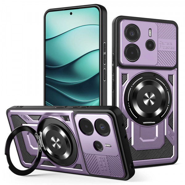 Husa pentru Xiaomi Redmi Note 14 4G (Regional), Techsuit, RuggedCam, Mov