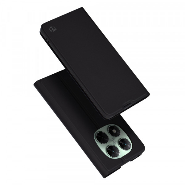 Husa pentru Xiaomi Redmi Note 14 Pro+ 5G, Techsuit, Magskin Book, Neagra