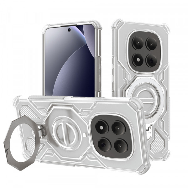 Husa pentru Xiaomi Redmi Note 15 Pro 4G, Techsuit, Carbon Shield Pro, Alba