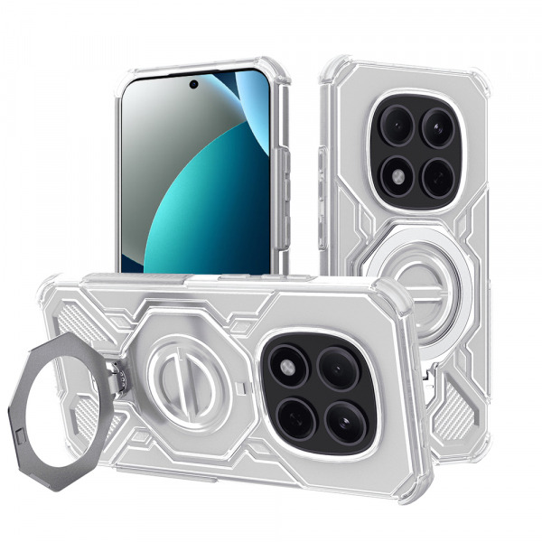 Husa pentru Xiaomi Redmi Note 15 Pro 5G, Techsuit, Carbon Shield Pro, Alba