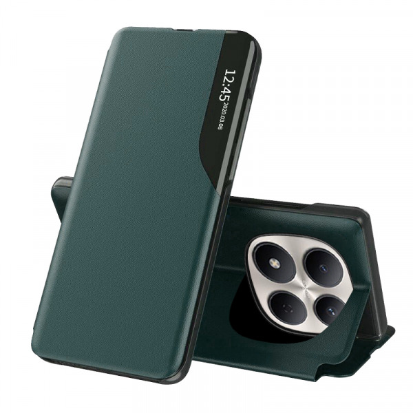 Husa pentru Xiaomi Redmi Note 15 Pro 5G, Techsuit, eFold, Verde Inchis