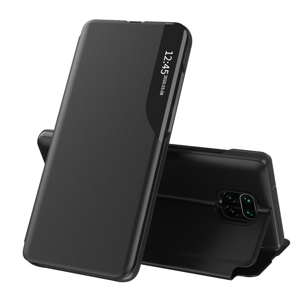 Husa pentru Xiaomi Redmi Note 9S / Note 9 Pro / Note 9 Pro Max, Techsuit, eFold, Neagra