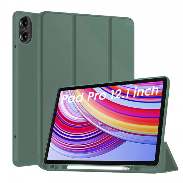 Husa pentru Xiaomi Redmi Pad Pro / Pad / Pad Pro 5G, Techsuit, Flex Trifold, Verde