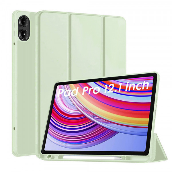 Husa pentru Xiaomi Redmi Pad Pro / Pad / Pad Pro 5G, Techsuit, Flex Trifold, Verde Matcha