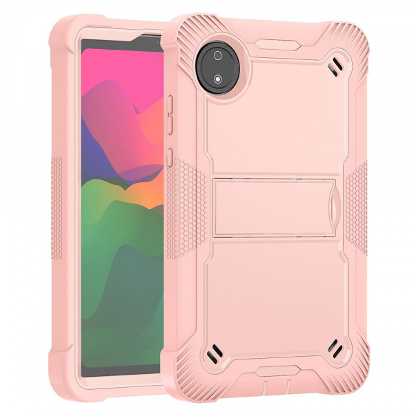 Husa pentru Xiaomi Redmi Pad SE 8.7, Techsuit, Rugged TabShell, Roz