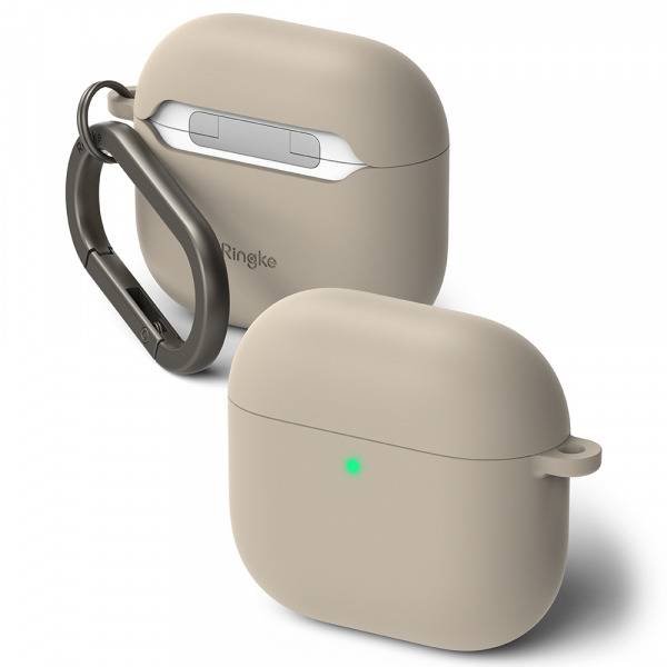 Husa Ringke pentru Apple AirPods 4, Crem