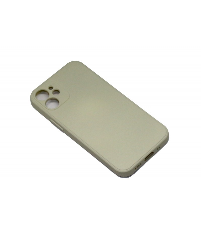 Husa Silicone Case Apple iPhone 12 Crem